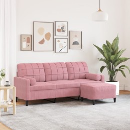 3-Sitzer-Sofa mit Hocker...