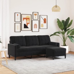 3-Sitzer-Sofa mit Hocker...