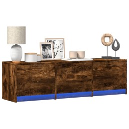 TV-Schrank LED Räuchereiche...