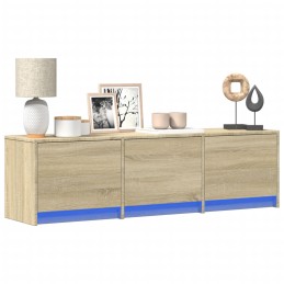 TV-Schrank LED Sonoma-Eiche...