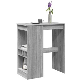 Bartisch mit Regal Grau...