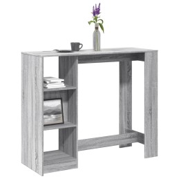 Bartisch mit Regal Grau...