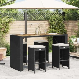 Garten-Barhocker mit Kissen...