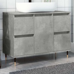 Badschrank Betongrau...