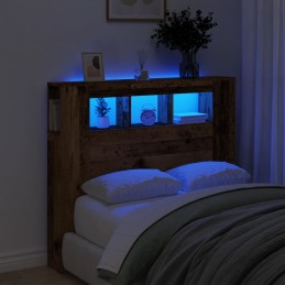 LED-Kopfteil Altholz-Optik...
