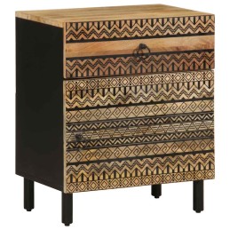 Nachttisch Schwarz 50x33x60...