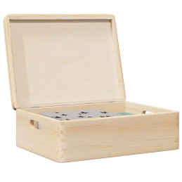 Holzkiste mit Deckel und...