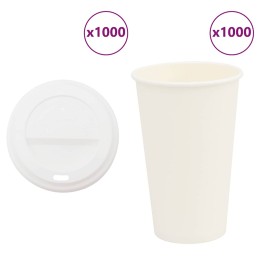Pappbecher mit Deckeln 1000...