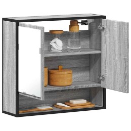 Bad-Spiegelschrank Grau...