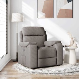 Relaxsessel Taupe Stoff