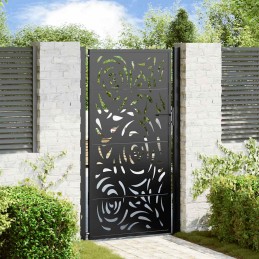 Gartentor Schwarz 105x180...