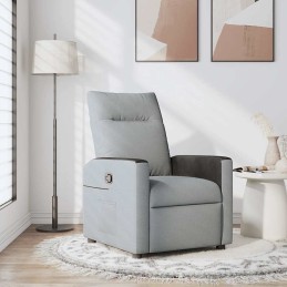 Relaxsessel Hellgrau Stoff
