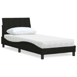 Bett mit Matratze Schwarz...