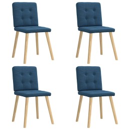 Esszimmerstühle 4 Stk. Blau...