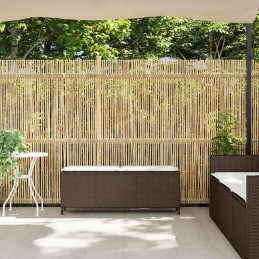 Gartenbank mit Kissen Braun...