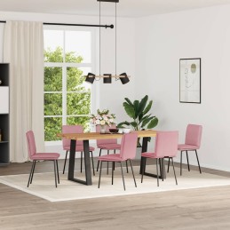 Esszimmerstühle 6 Stk. Rosa...