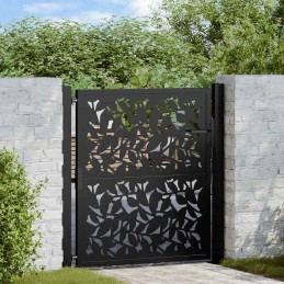 Gartentor Schwarz 105x106...
