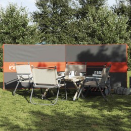 Camping-Windschutz Grau und...
