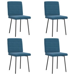 Esszimmerstühle 4 Stk. Blau...