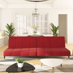Schlafsofa 2-Sitzer Weinrot...