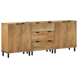 3-tlg. Sideboards Braun...