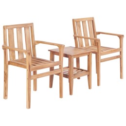 3-tlg. Bistro-Set Teak...