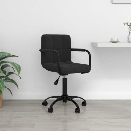 Bürostuhl Drehbar Schwarz Samt