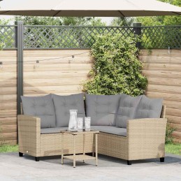 Gartensofa in L-Form mit...