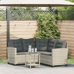 Gartensofa in L-Form mit...