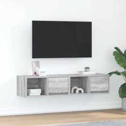 TV-Schränke 2 Stk. Grau...