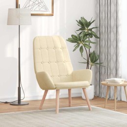 Relaxsessel Creme Stoff