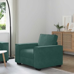Sessel Dunkelgrün 60 cm Samt