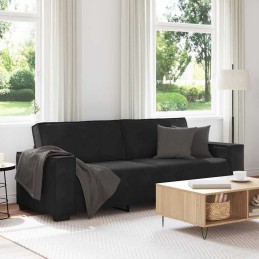 3-Sitzer-Sofa Schwarz 180...