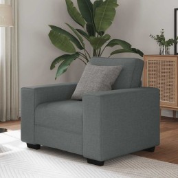 Sessel Dunkelgrau 60 cm Stoff