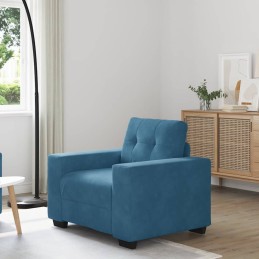 Sessel Blau 60 cm Samt