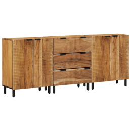 3-teiliges Sideboard Braun...