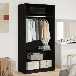 Kleiderschrank in Schwarz...