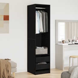 Kleiderschrank in Schwarz,...