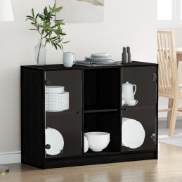 Sideboard Schwarz Eiche...
