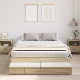Storage Bed Frame Sonoma...