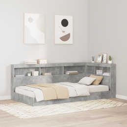 Bücherregal Bett Beton Grau...