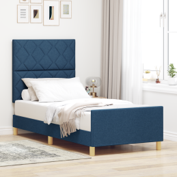 Blaue Bettgestell 90x190 cm...