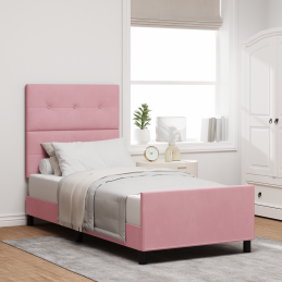 Bettgestell Rosa 90x200 cm...