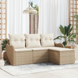 4-teiliges Garten-Sofa-Set...