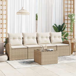 5-teiliges Garten-Sofa-Set...