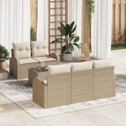6-teiliges Garten-Sofa-Set...
