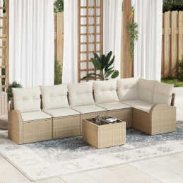 7-teiliges Garten Sofa Set...