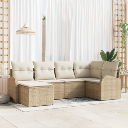6-teiliges Garten-Sofa-Set...
