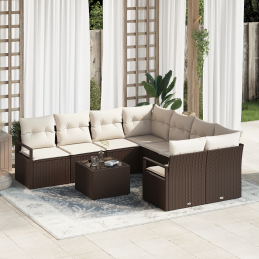 9-teiliges Garten-Sofa Set...