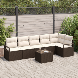 6-teiliges Garten-Sofa-Set...